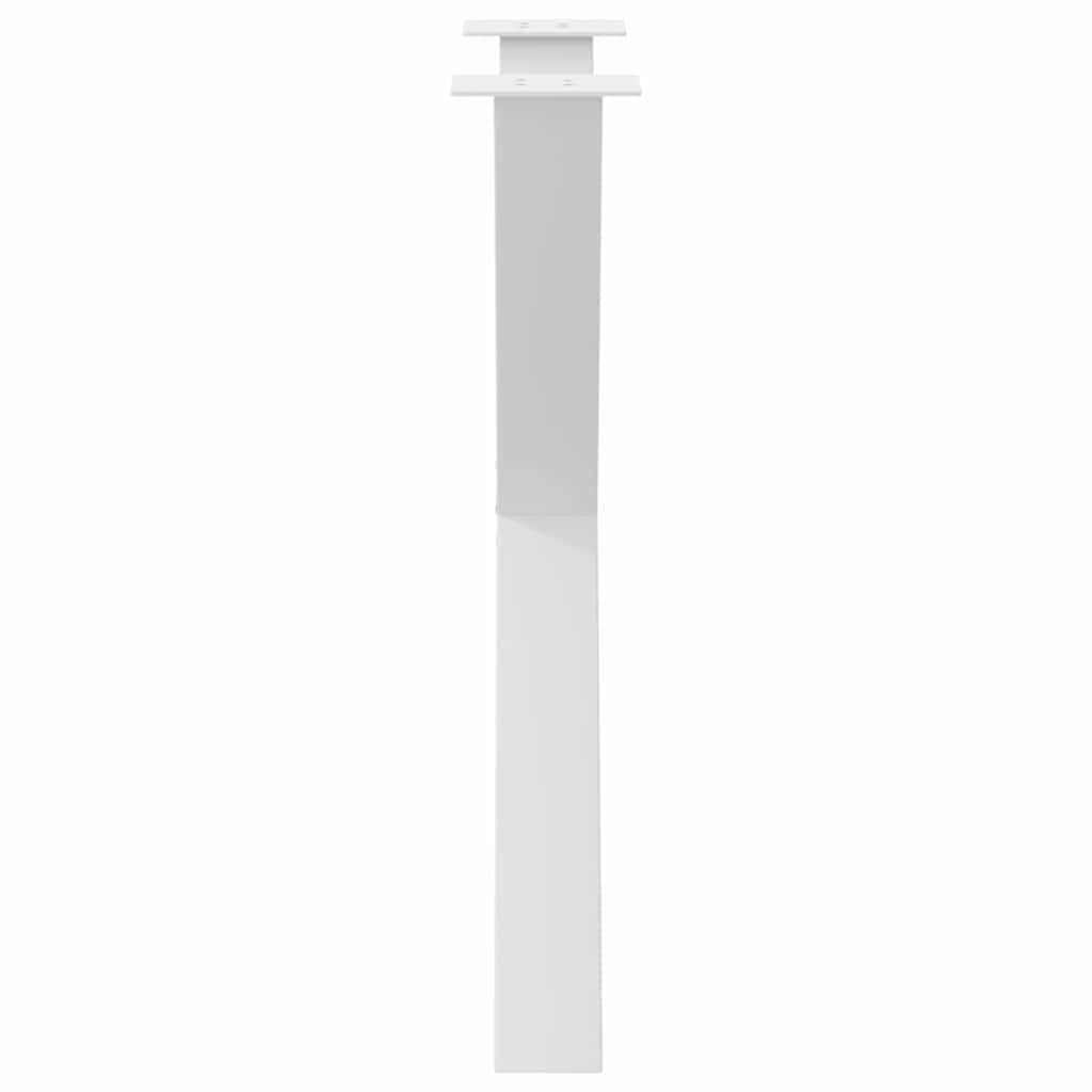 vidaXL Nogi do stołu jadalnego w kształcie litery X 3 szt. Białe 70x(72-73) cm Stal