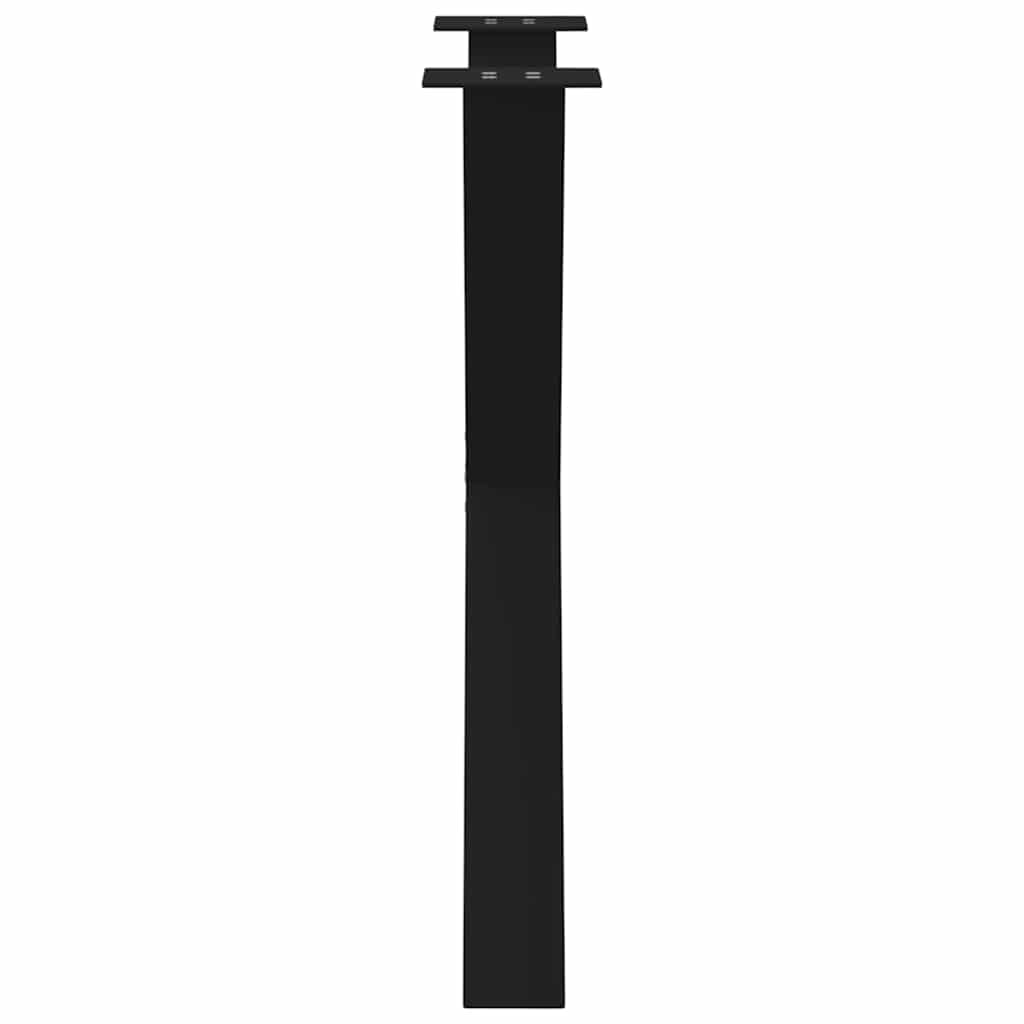 vidaXL Nogi do stołu jadalnego w kształcie litery X 3 szt. Czarne 80x(72-73) cm Stal