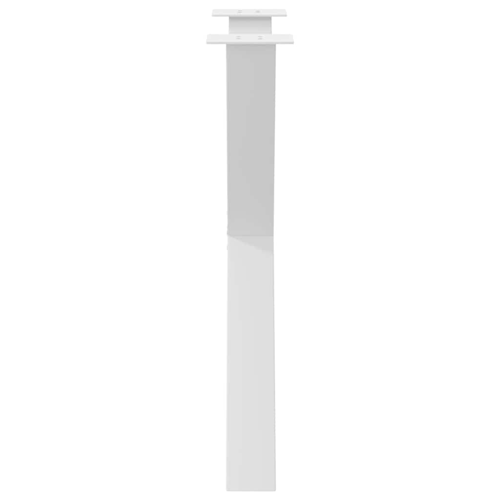 vidaXL Nogi do stołu jadalnego w kształcie litery X 3 szt. Białe 80x(72-73) cm Stal