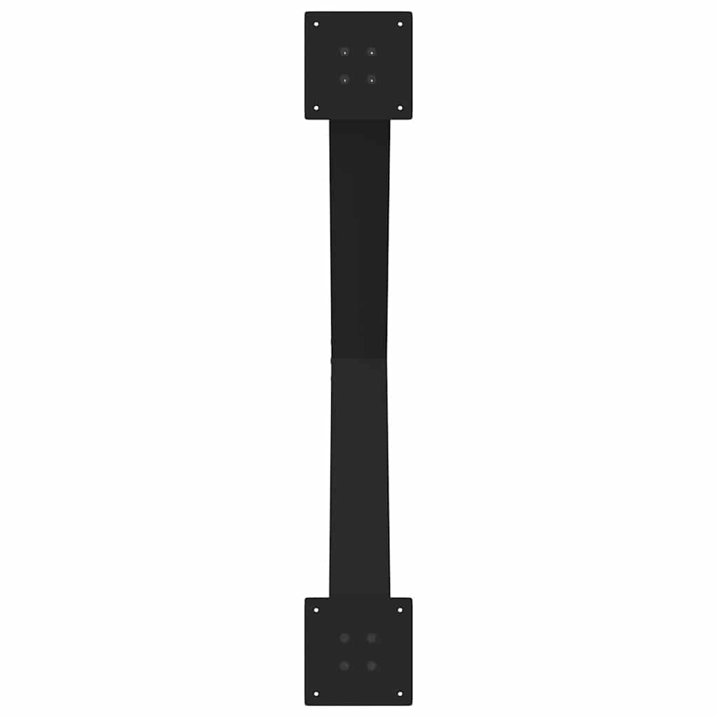 vidaXL Nogi do stołu jadalnego w kształcie litery X 3 szt. Czarne 90x(72-73) cm Stal