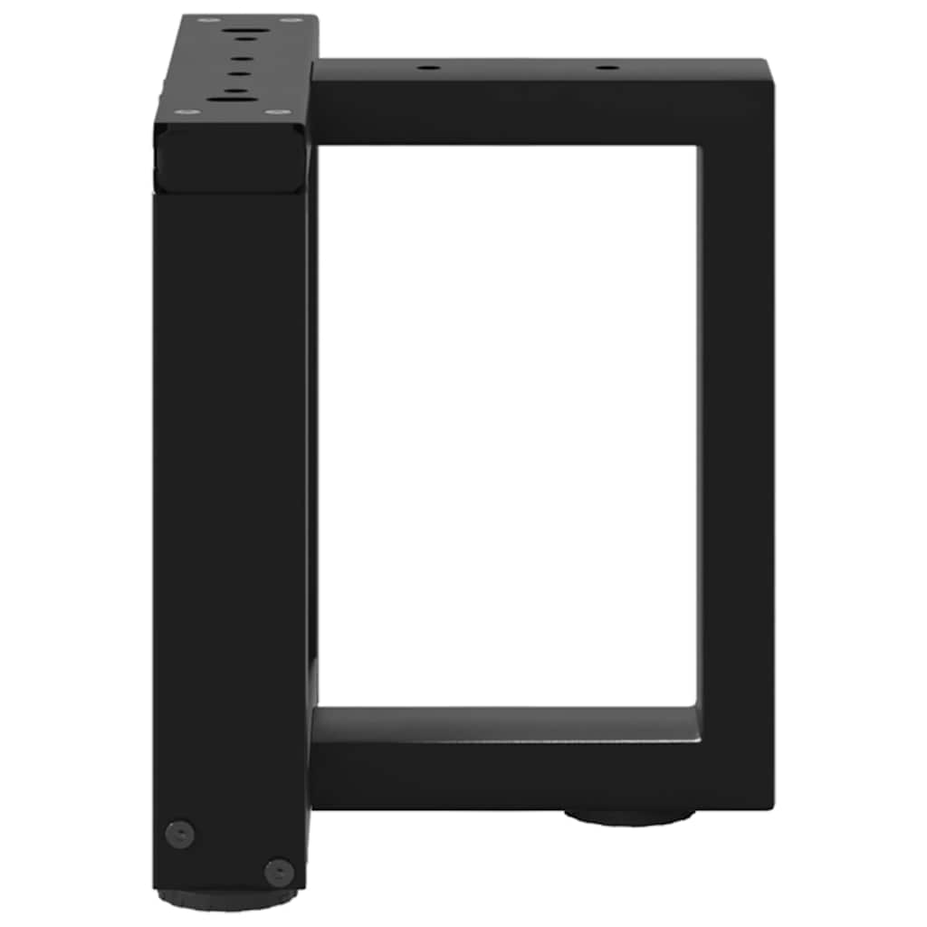 vidaXL Nogi do stolika kawowego w kształcie litery T 2 szt. Czarne 30x25x(30-31) cm Stal