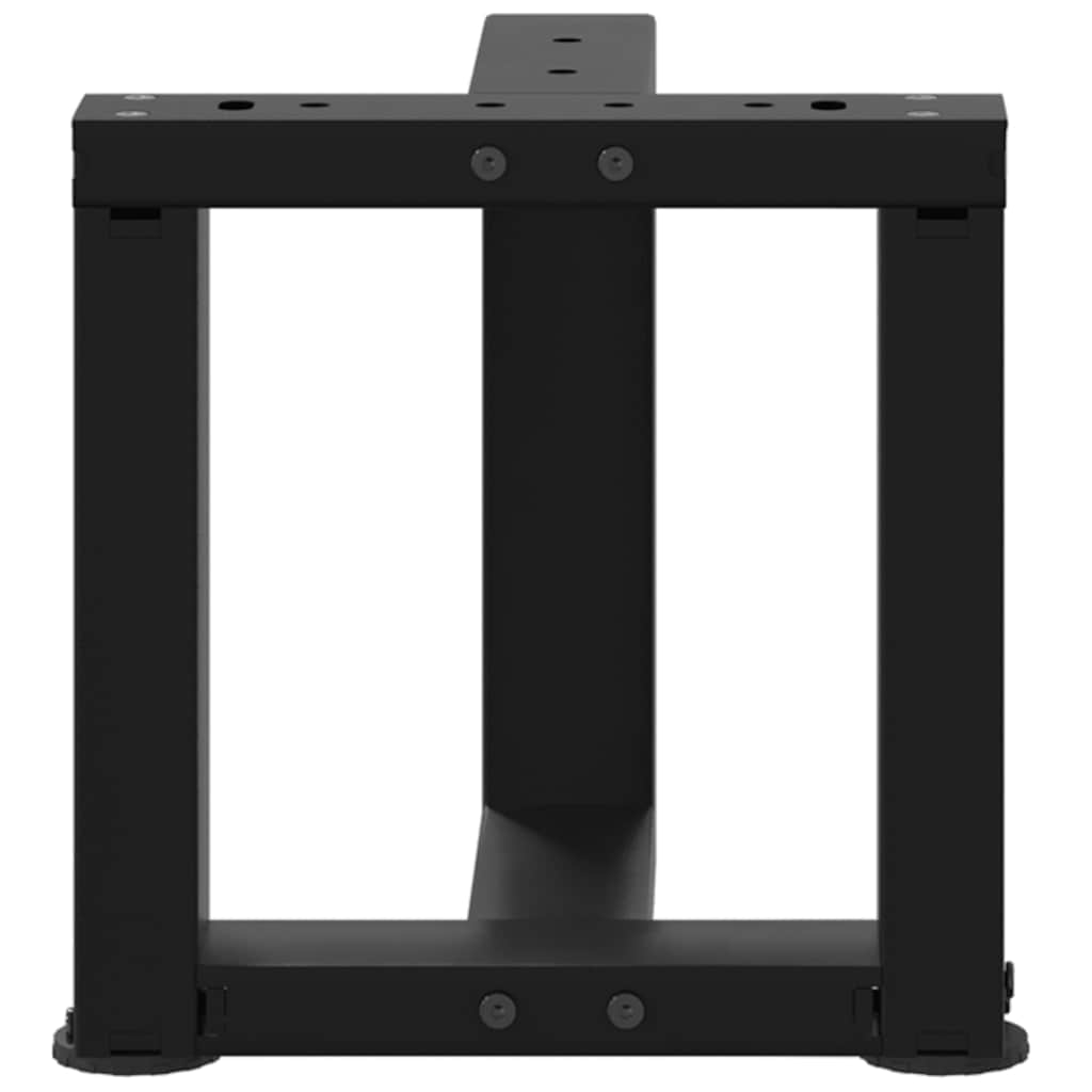 vidaXL Nogi do stolika kawowego w kształcie litery T 2 szt. Czarne 30x25x(30-31) cm Stal