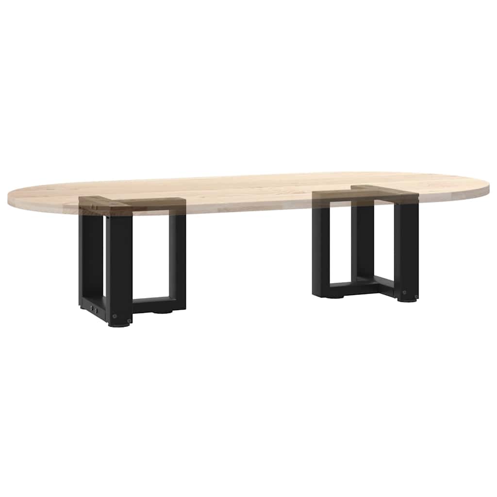 vidaXL Nogi do stolika kawowego w kształcie litery T 2 szt. Czarne 30x25x(30-31) cm Stal