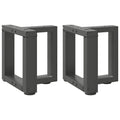 vidaXL Nogi do stolika kawowego w kształcie litery T 2 szt. Antracyt 30x25x(30-31) cm Stal
