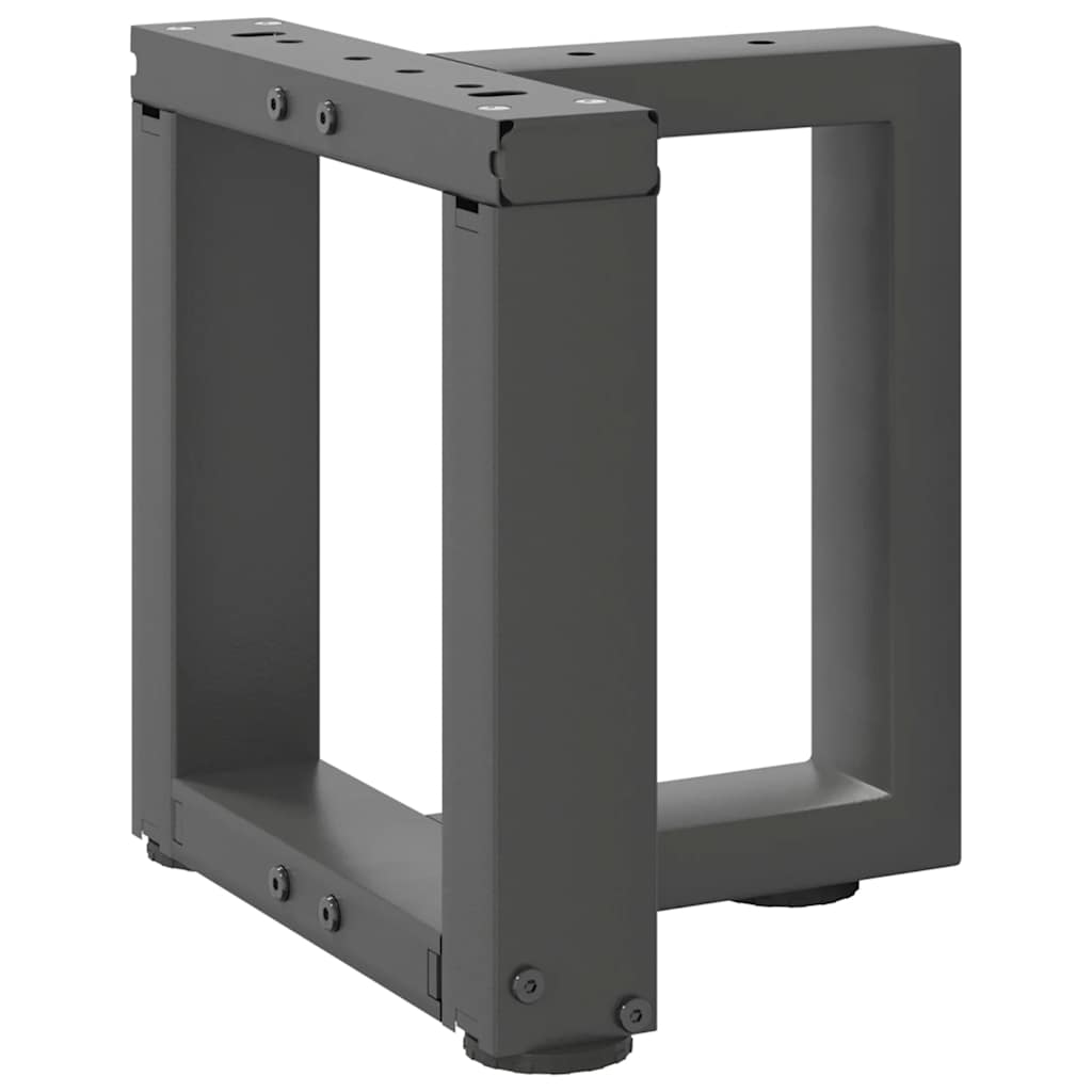 vidaXL Nogi do stolika kawowego w kształcie litery T 2 szt. Antracyt 30x25x(30-31) cm Stal