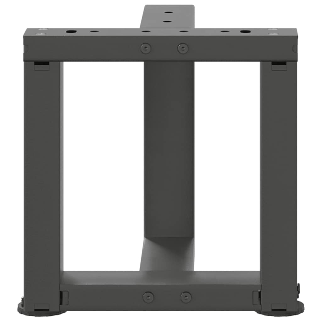vidaXL Nogi do stolika kawowego w kształcie litery T 2 szt. Antracyt 30x25x(30-31) cm Stal