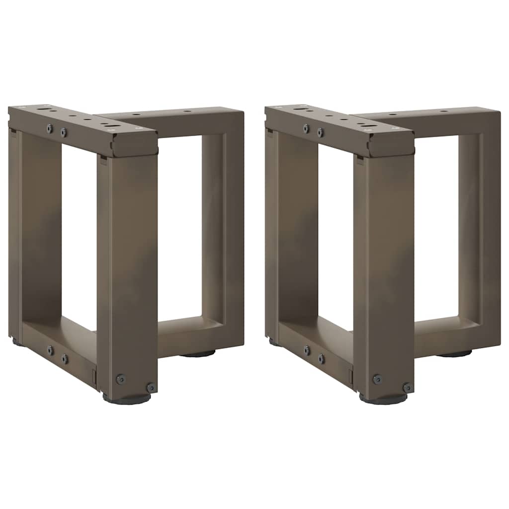 vidaXL Nogi do stolika kawowego w kształcie litery T 2 szt. Czarne 30x25x(30-31) cm Stal