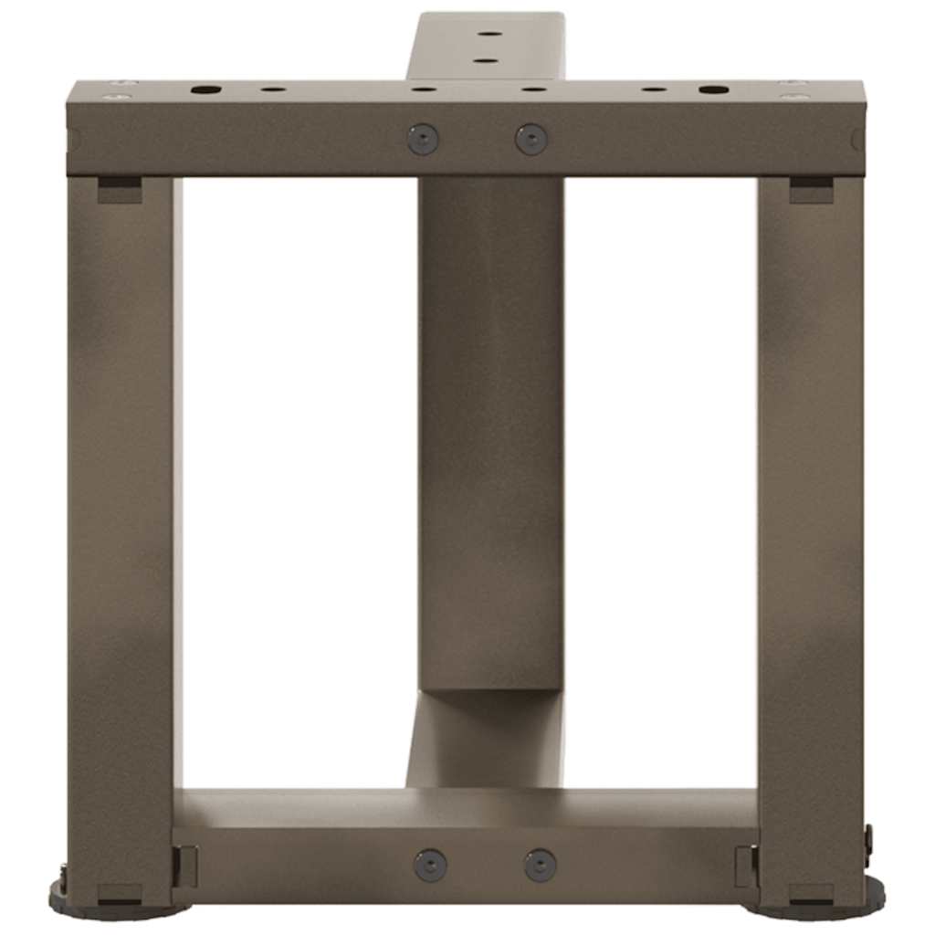 vidaXL Nogi do stolika kawowego w kształcie litery T 2 szt. Czarne 30x25x(30-31) cm Stal