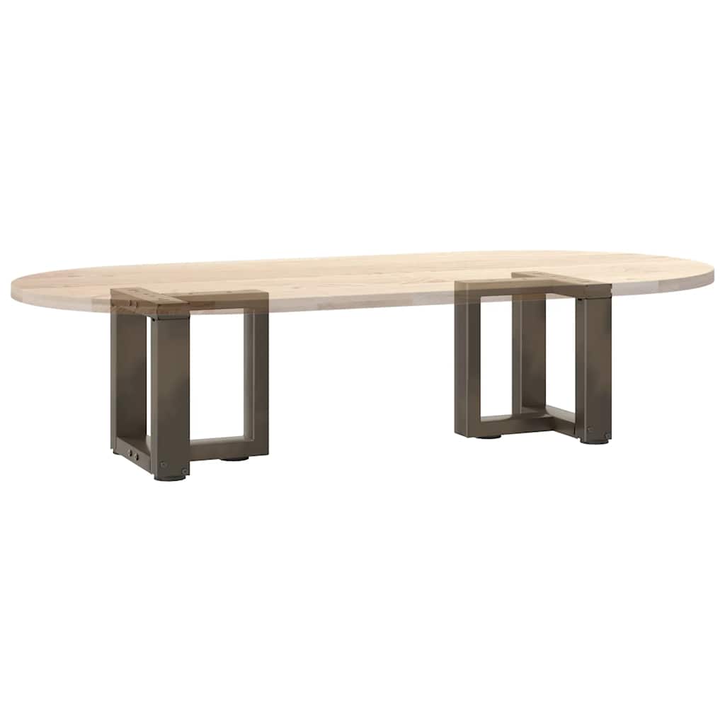 vidaXL Nogi do stolika kawowego w kształcie litery T 2 szt. Czarne 30x25x(30-31) cm Stal
