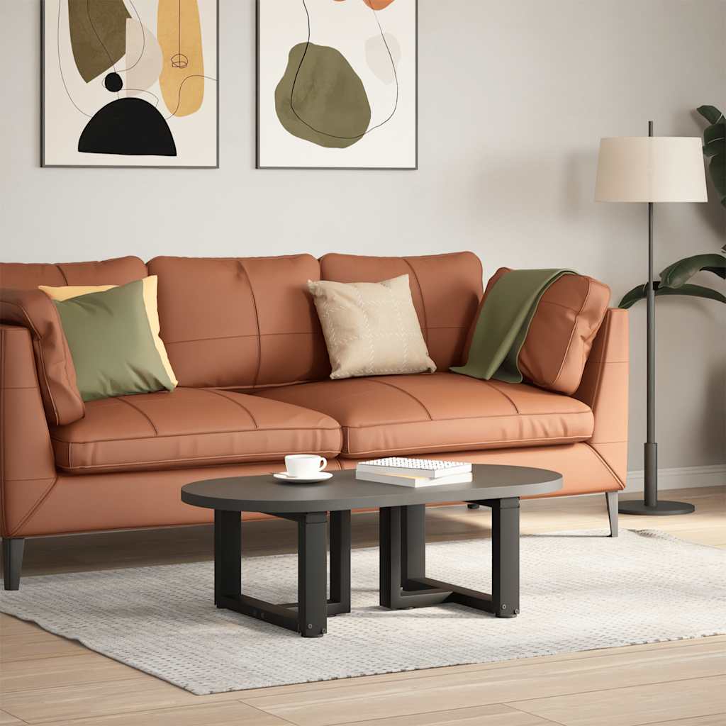 vidaXL Nogi do stolika kawowego w kształcie litery T 2 szt. Czarne 40x25x(30-31) cm Stal