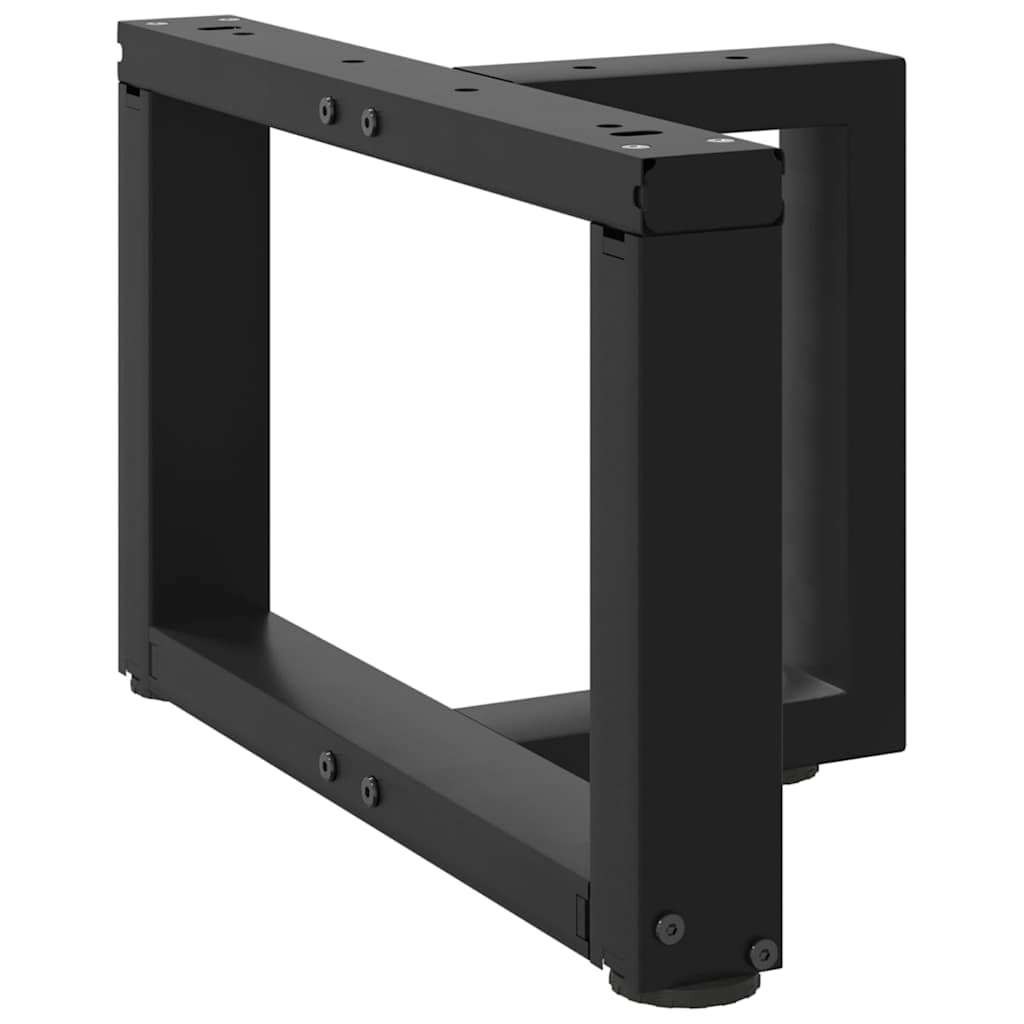 vidaXL Nogi do stolika kawowego w kształcie litery T 2 szt. Czarne 40x25x(30-31) cm Stal