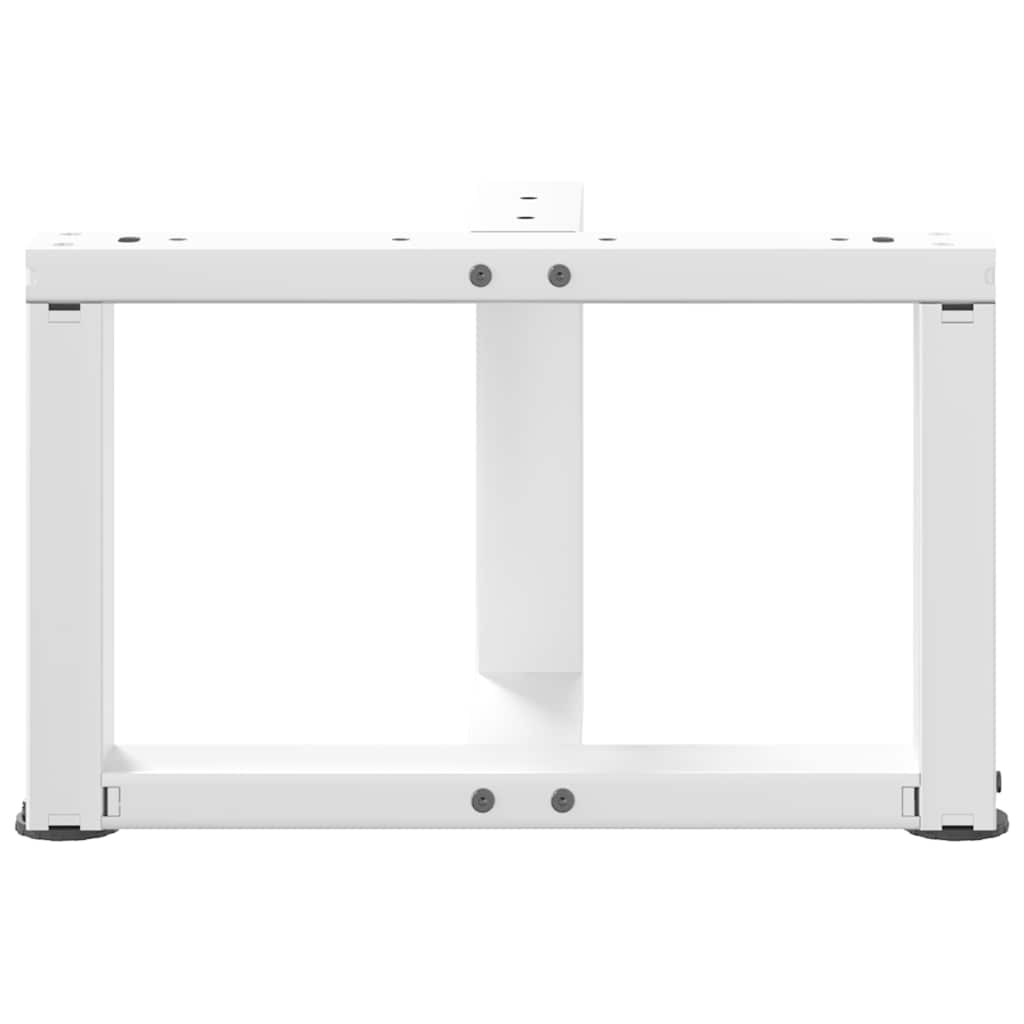 vidaXL Nogi do stolika kawowego w kształcie litery T 2 szt. Białe 40x25x(30-31) cm Stal