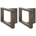 vidaXL Nogi do stolika kawowego w kształcie litery T 2 szt. Czarne 40x25x(30-31) cm Stal