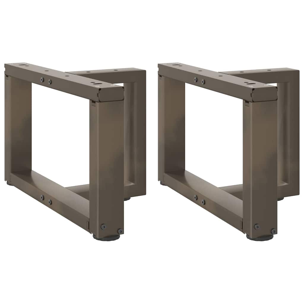 vidaXL Nogi do stolika kawowego w kształcie litery T 2 szt. Czarne 40x25x(30-31) cm Stal
