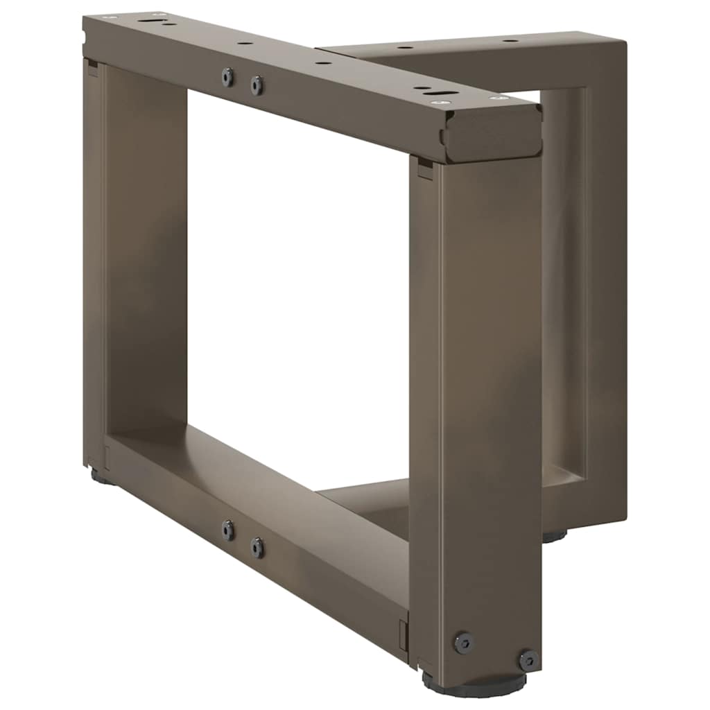 vidaXL Nogi do stolika kawowego w kształcie litery T 2 szt. Czarne 40x25x(30-31) cm Stal