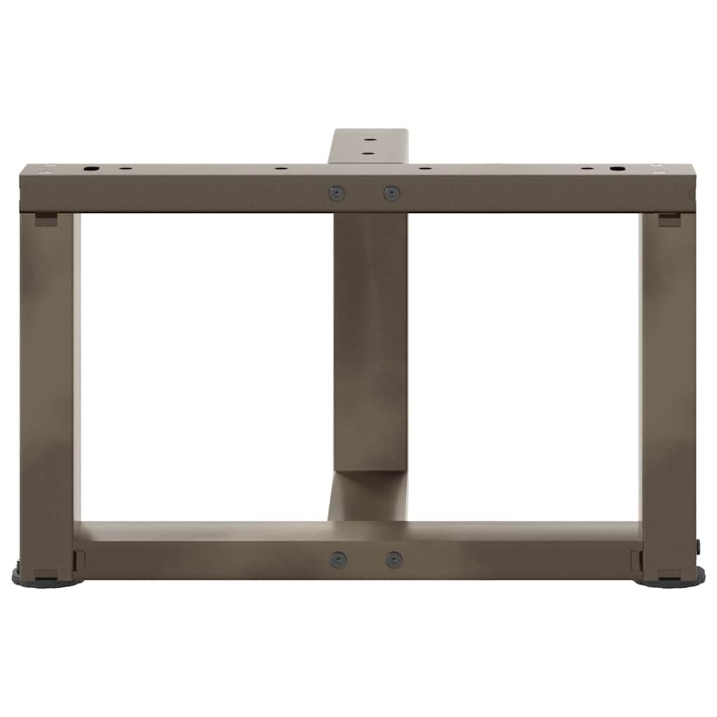 vidaXL Nogi do stolika kawowego w kształcie litery T 2 szt. Czarne 40x25x(30-31) cm Stal