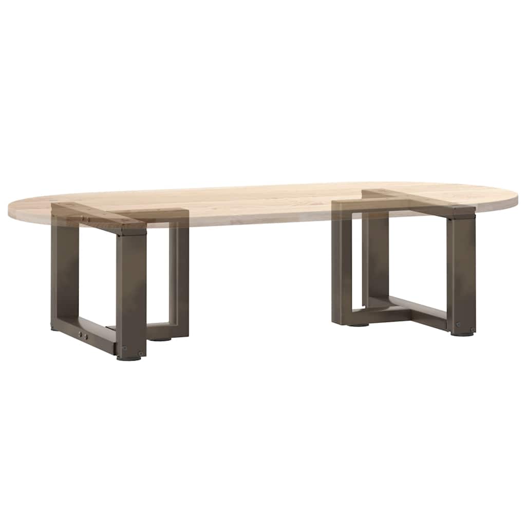 vidaXL Nogi do stolika kawowego w kształcie litery T 2 szt. Czarne 40x25x(30-31) cm Stal