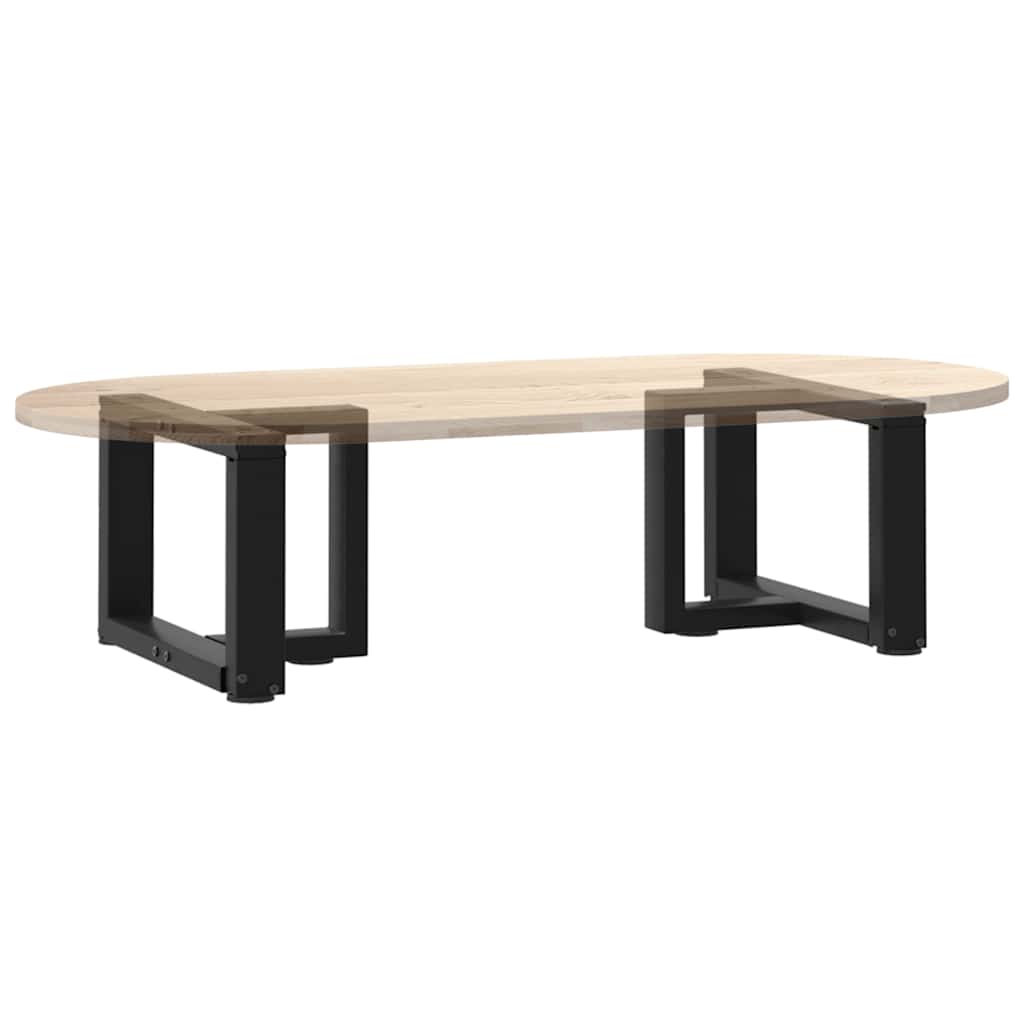 vidaXL Nogi do stolika kawowego w kształcie litery T 2 szt. Czarne 50x25x(30-31) cm Stal