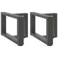 vidaXL Nogi do stolika kawowego w kształcie litery T 2 szt. Antracyt 50x25x(30-31) cm Stal
