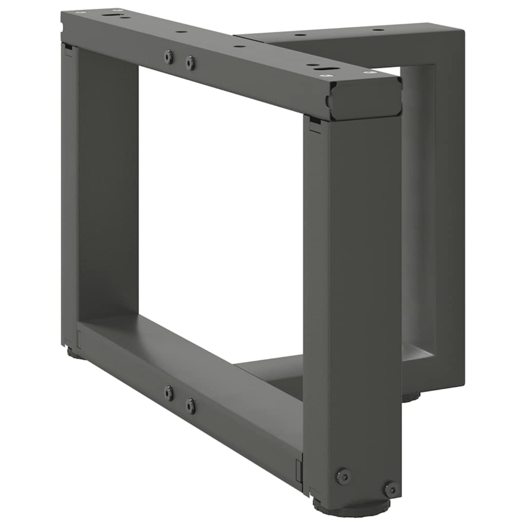 vidaXL Nogi do stolika kawowego w kształcie litery T 2 szt. Antracyt 50x25x(30-31) cm Stal