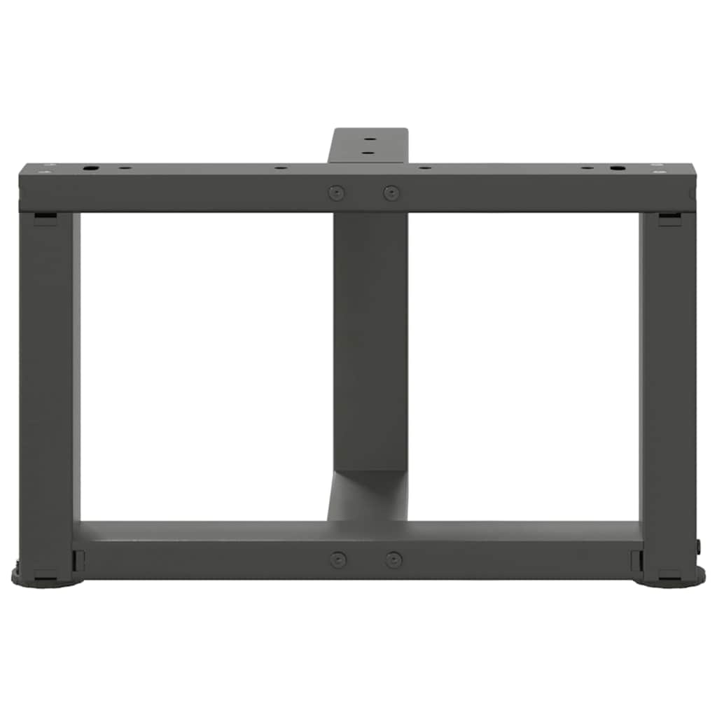 vidaXL Nogi do stolika kawowego w kształcie litery T 2 szt. Antracyt 50x25x(30-31) cm Stal