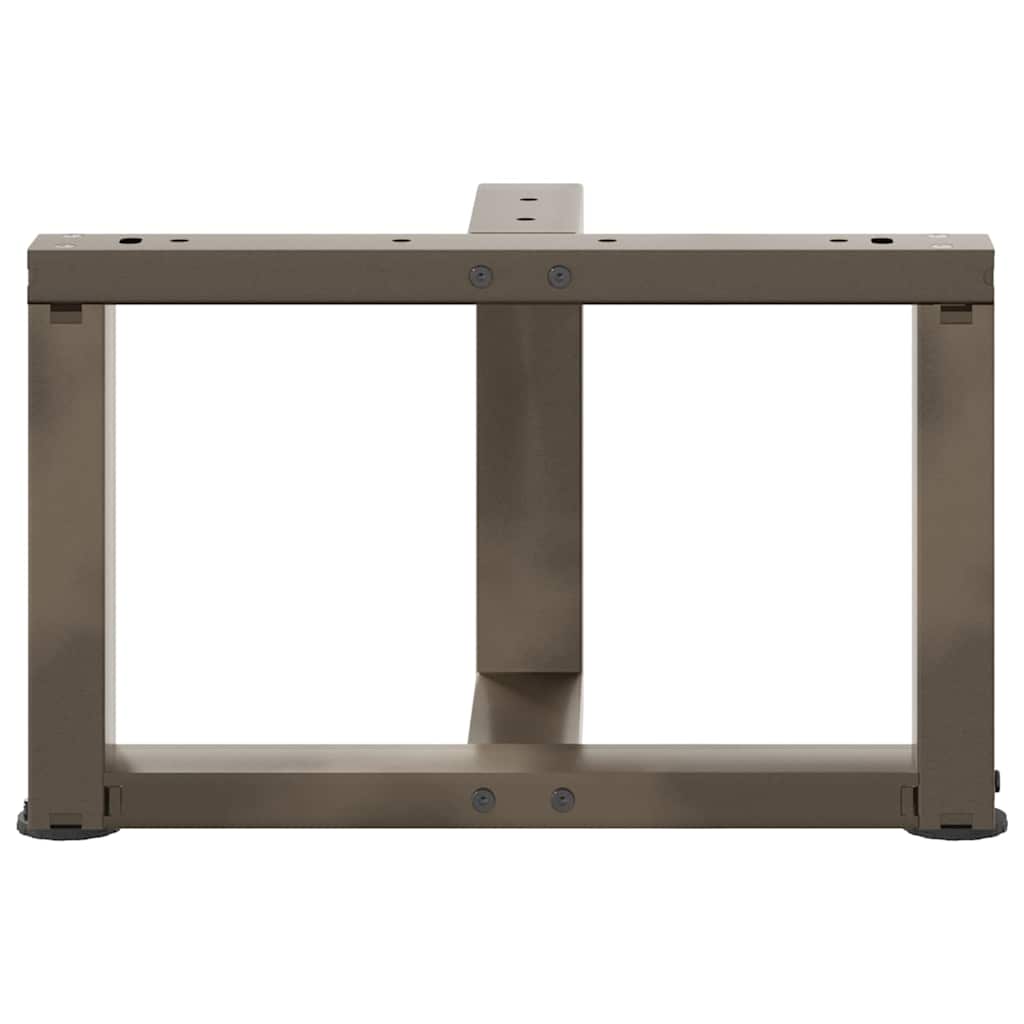 vidaXL Nogi do stolika kawowego w kształcie litery T 2 szt. Czarne 50x25x(30-31) cm Stal