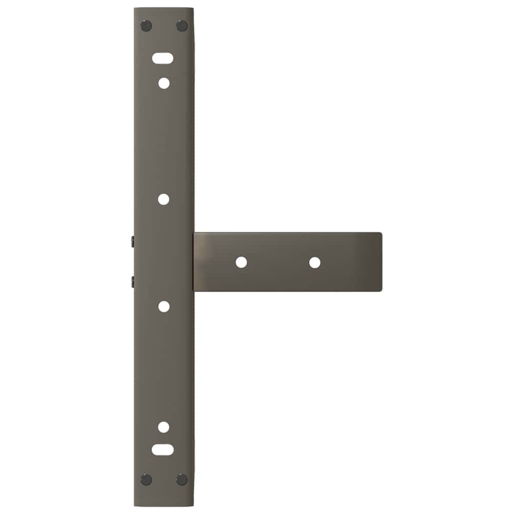 vidaXL Nogi do stolika kawowego w kształcie litery T 2 szt. Czarne 50x25x(30-31) cm Stal