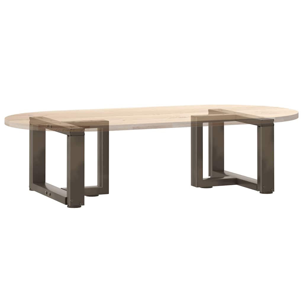 vidaXL Nogi do stolika kawowego w kształcie litery T 2 szt. Czarne 50x25x(30-31) cm Stal