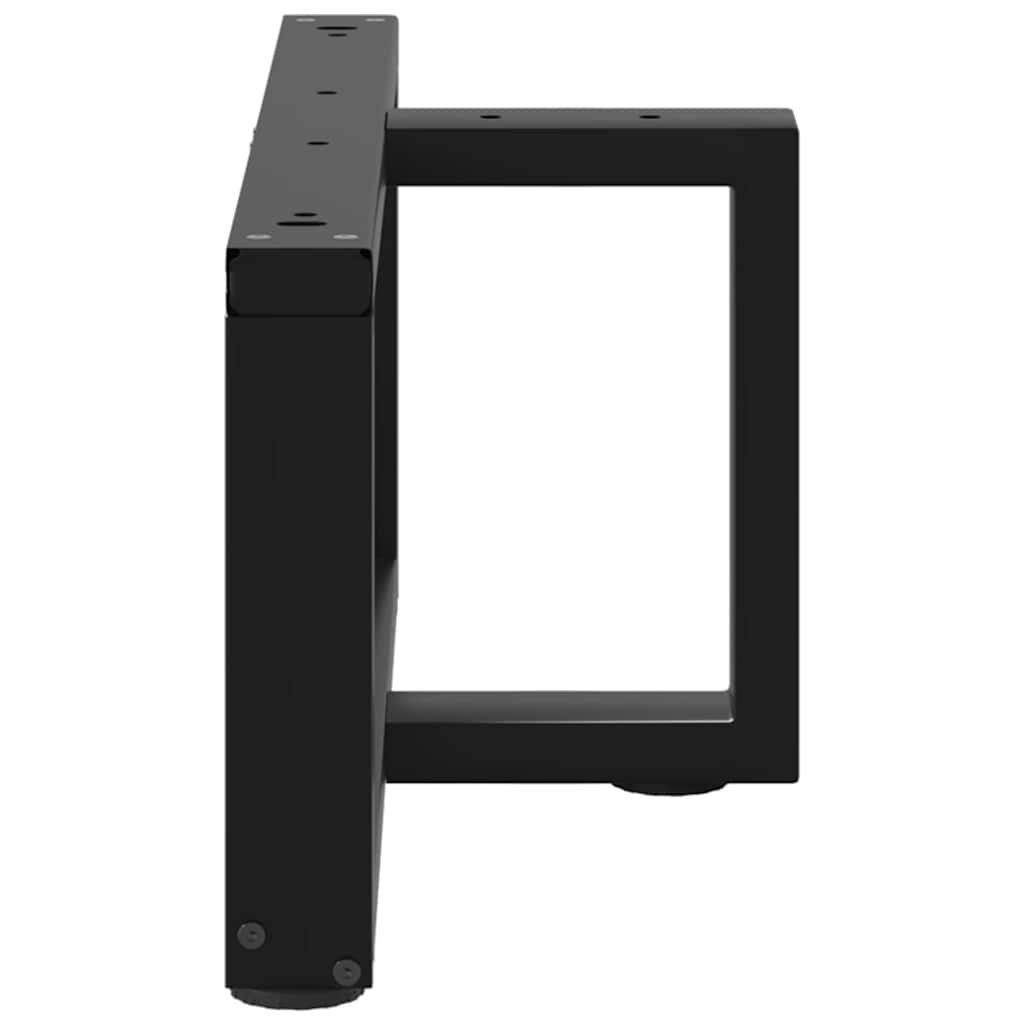 vidaXL Nogi do stolika kawowego w kształcie litery T 2 szt. Czarne 60x25x(30-31) cm Stal