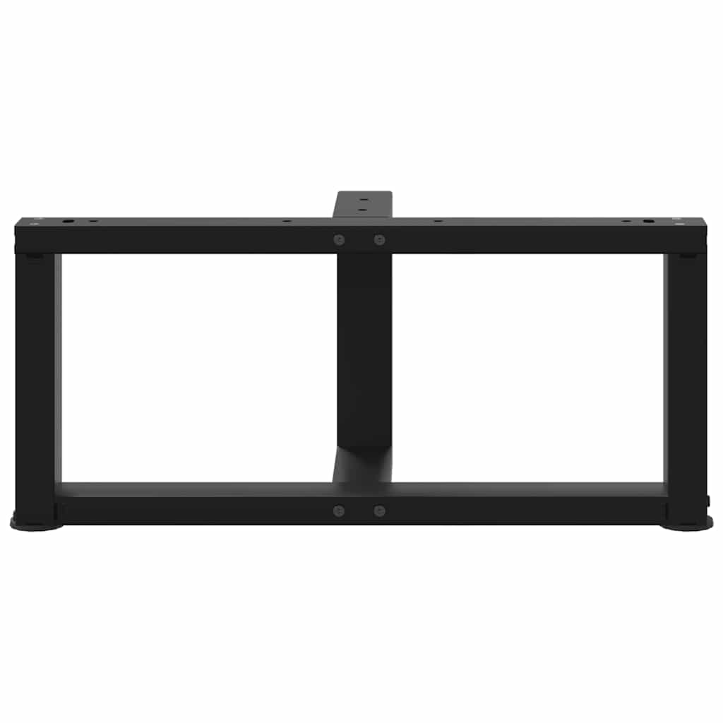 vidaXL Nogi do stolika kawowego w kształcie litery T 2 szt. Czarne 60x25x(30-31) cm Stal