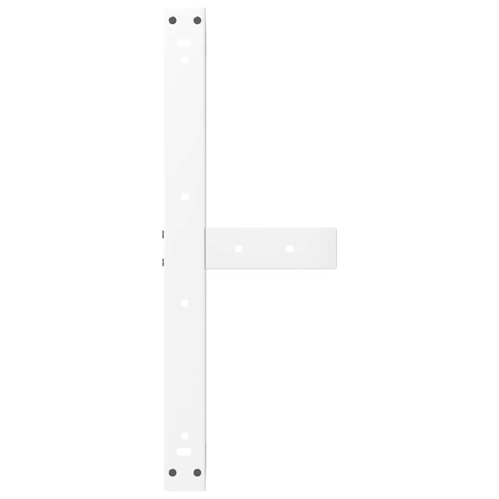 vidaXL Nogi do stolika kawowego w kształcie litery T 2 szt. Białe 60x25x(30-31) cm Stal