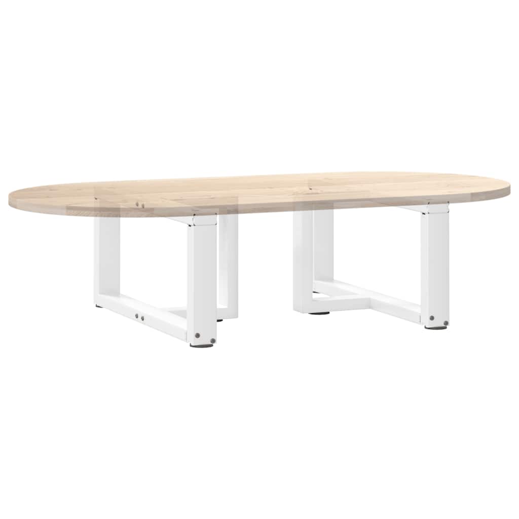 vidaXL Nogi do stolika kawowego w kształcie litery T 2 szt. Białe 60x25x(30-31) cm Stal