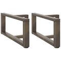 vidaXL Nogi do stolika kawowego w kształcie litery T 2 szt. Czarne 60x25x(30-31) cm Stal