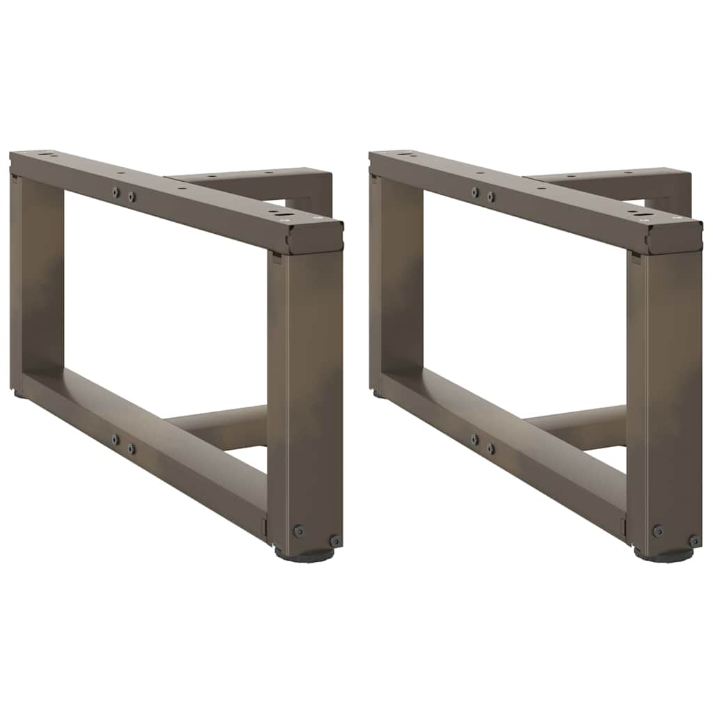 vidaXL Nogi do stolika kawowego w kształcie litery T 2 szt. Czarne 60x25x(30-31) cm Stal