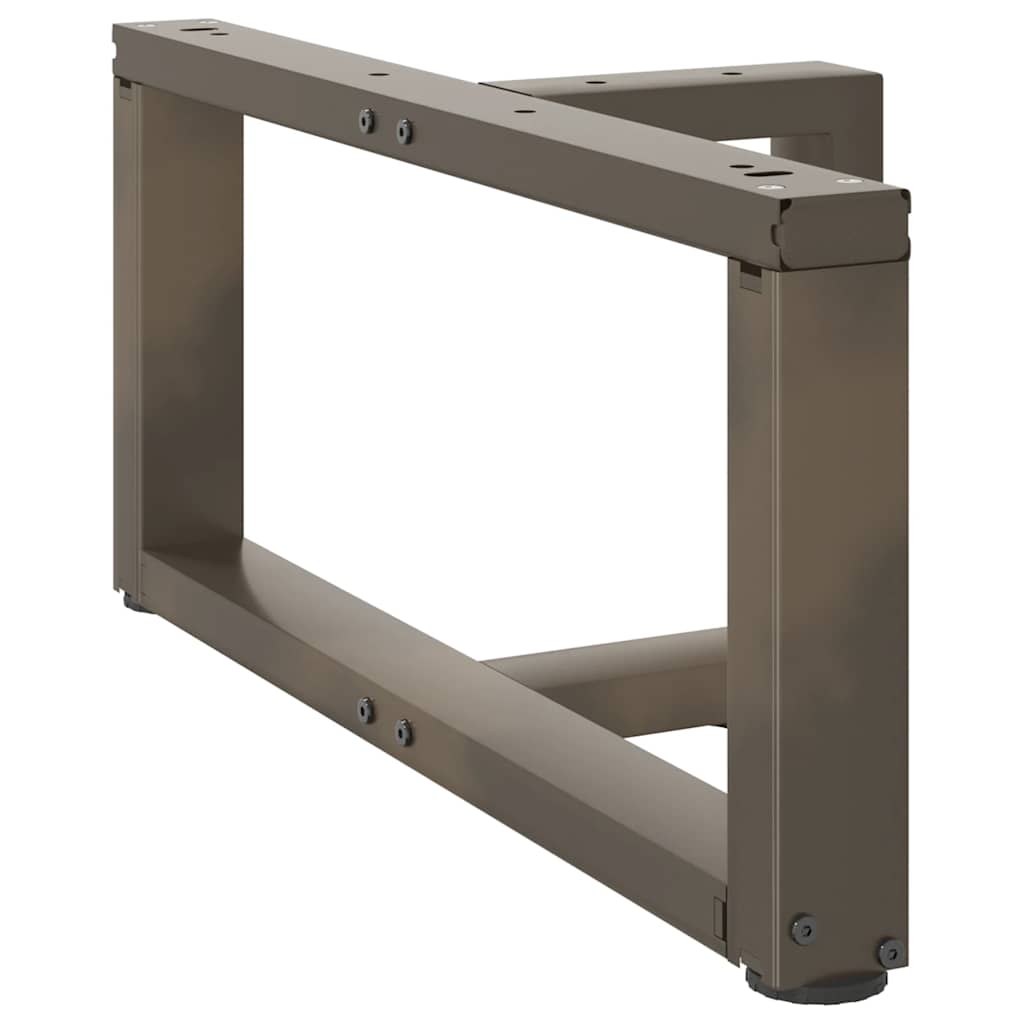 vidaXL Nogi do stolika kawowego w kształcie litery T 2 szt. Czarne 60x25x(30-31) cm Stal