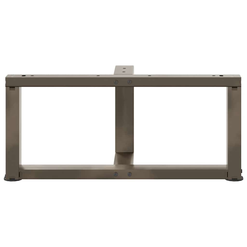 vidaXL Nogi do stolika kawowego w kształcie litery T 2 szt. Czarne 60x25x(30-31) cm Stal