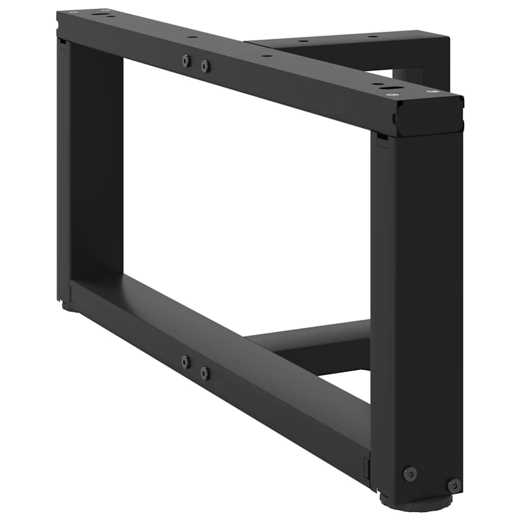 vidaXL Nogi do stolika kawowego w kształcie litery T 2 szt. Czarne 70x25x(30-31) cm Stal