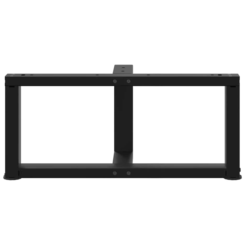 vidaXL Nogi do stolika kawowego w kształcie litery T 2 szt. Czarne 70x25x(30-31) cm Stal