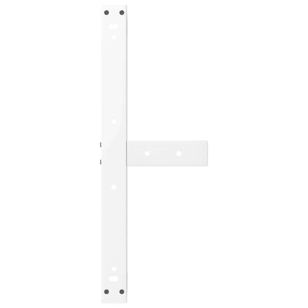 vidaXL Nogi do stolika kawowego w kształcie litery T 2 szt. Białe 70x25x(30-31) cm Stal