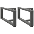 vidaXL Nogi do stolika kawowego w kształcie litery T 2 szt. Antracyt 70x25x(30-31) cm Stal