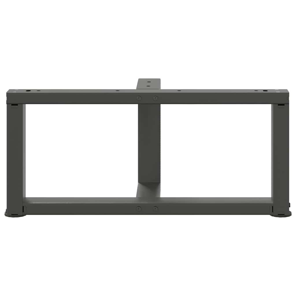 vidaXL Nogi do stolika kawowego w kształcie litery T 2 szt. Antracyt 70x25x(30-31) cm Stal