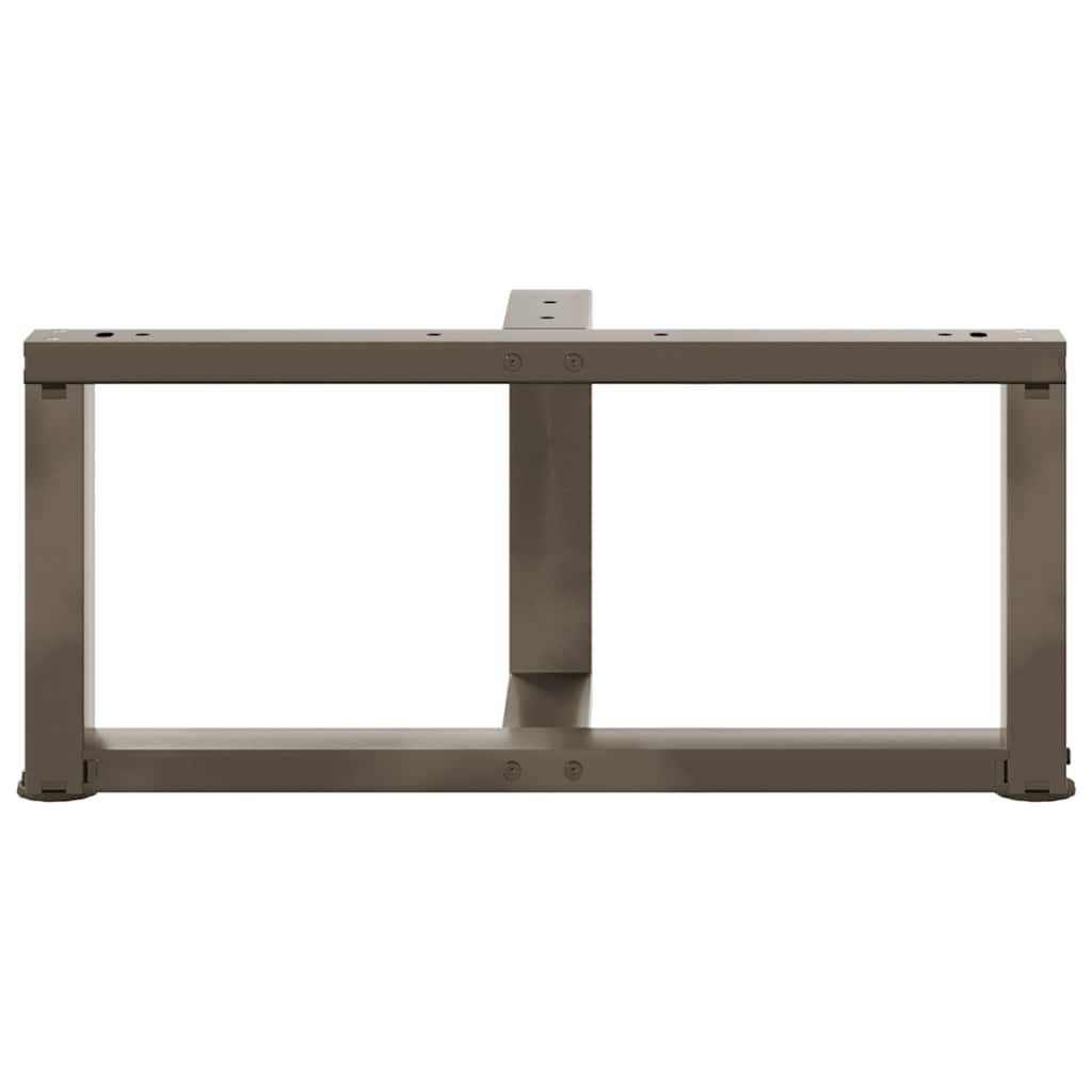 vidaXL Nogi do stolika kawowego w kształcie litery T 2 szt. Czarne 70x25x(30-31) cm Stal