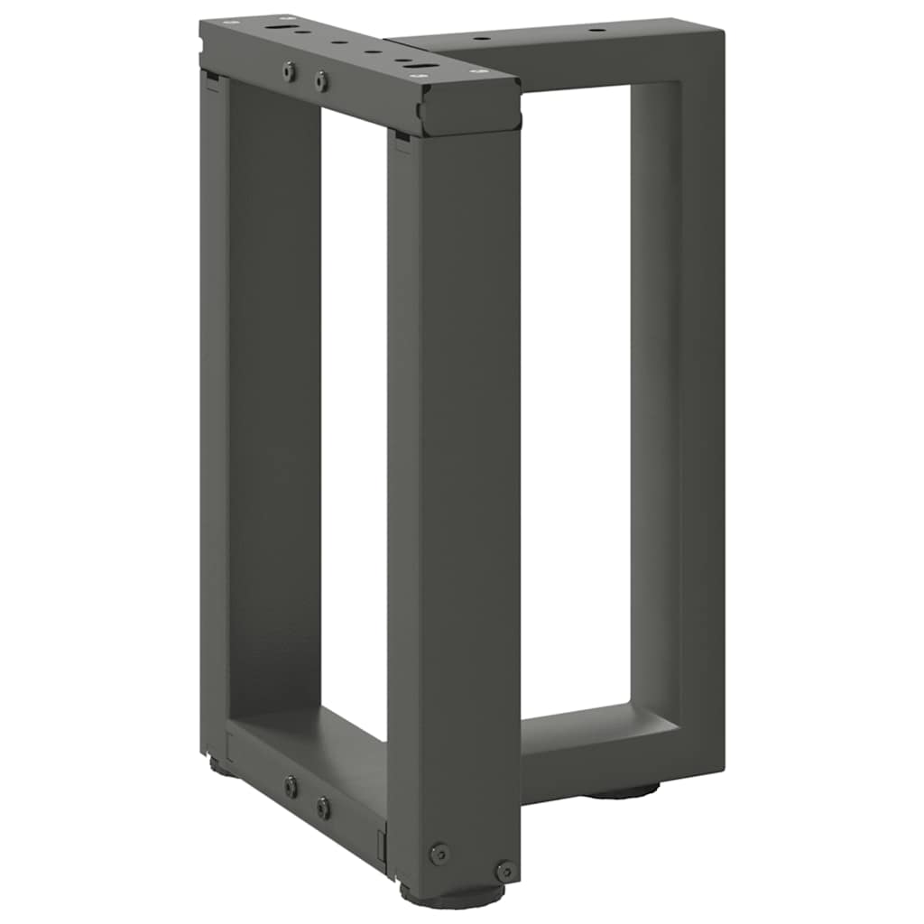 vidaXL Nogi do stolika kawowego w kształcie litery T 2 szt. Antracyt 28x25x(42-43) cm Stal