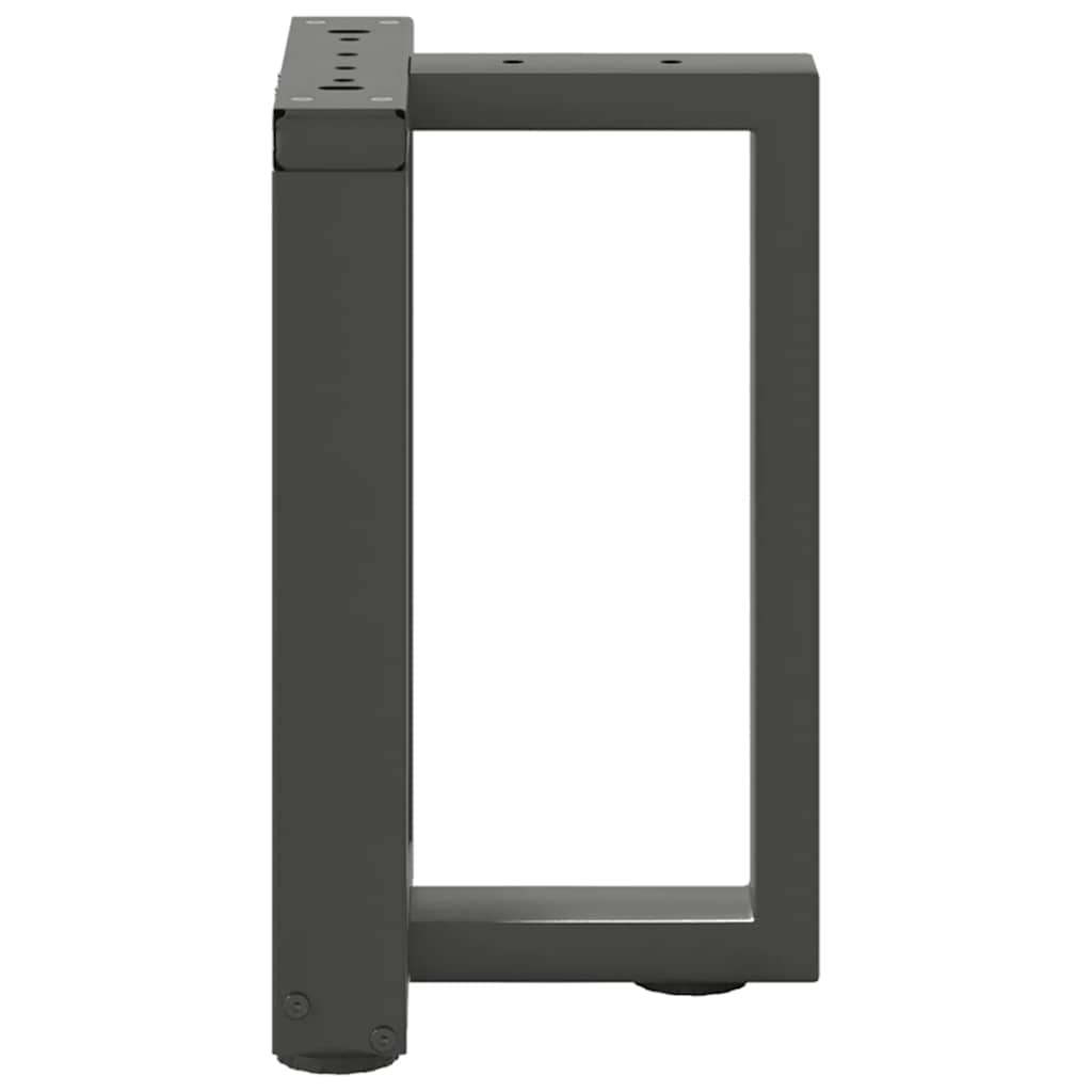 vidaXL Nogi do stolika kawowego w kształcie litery T 2 szt. Antracyt 28x25x(42-43) cm Stal