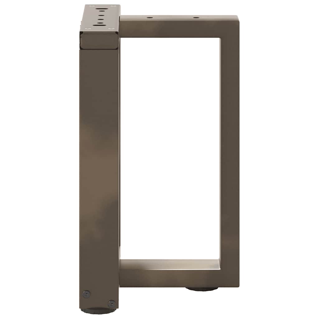 vidaXL Nogi do stolika kawowego w kształcie litery T 2 szt. Czarne 28x25x(42-43) cm Stal