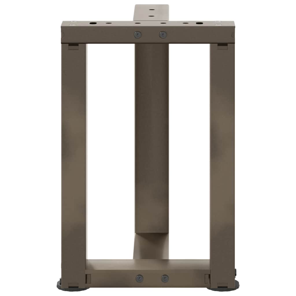 vidaXL Nogi do stolika kawowego w kształcie litery T 2 szt. Czarne 28x25x(42-43) cm Stal