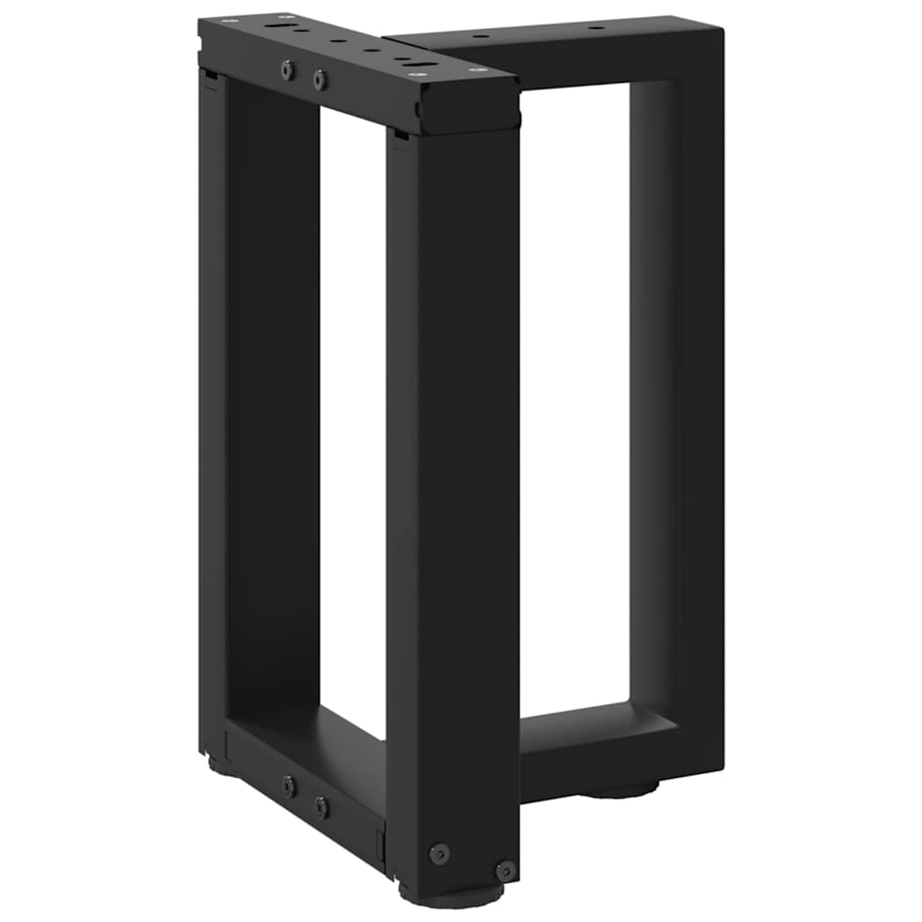 vidaXL Nogi do stolika kawowego w kształcie litery T 2 szt. Czarne 38x25x(42-43) cm Stal