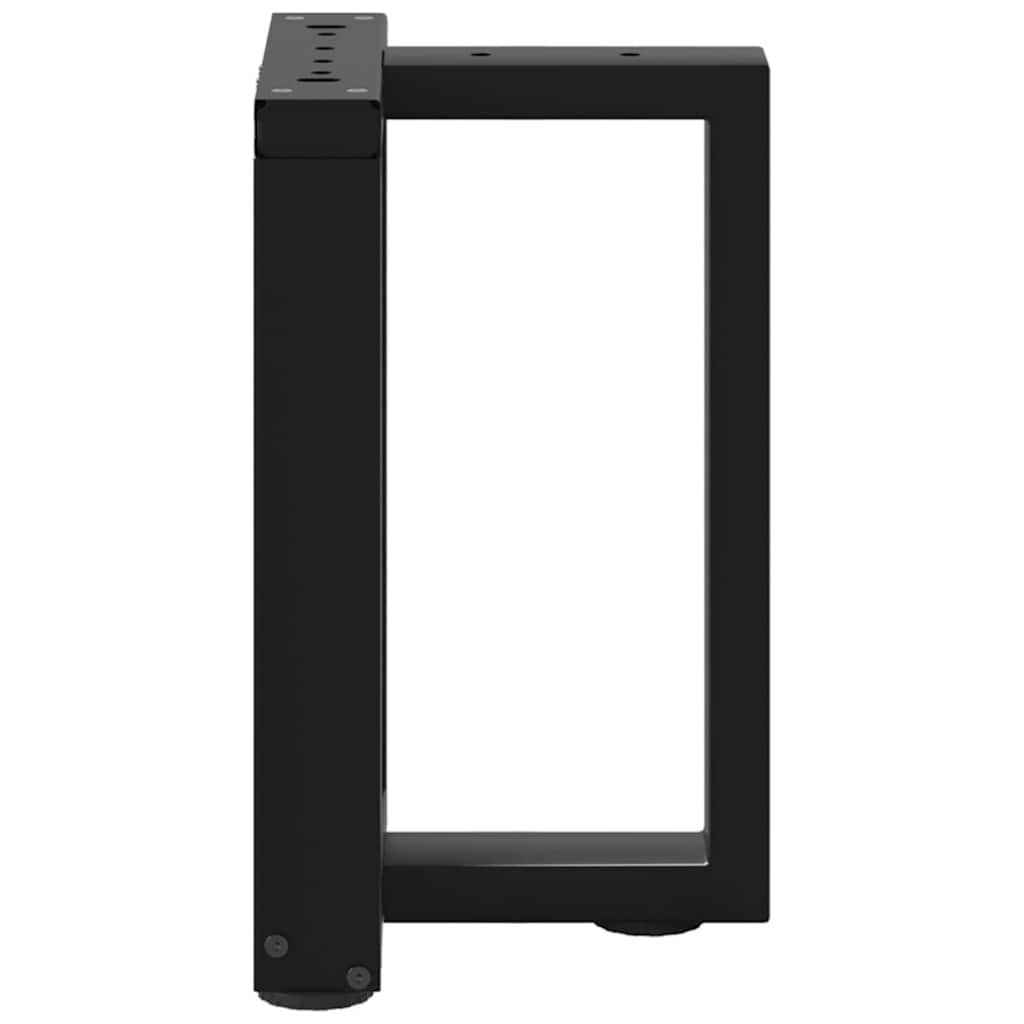vidaXL Nogi do stolika kawowego w kształcie litery T 2 szt. Czarne 38x25x(42-43) cm Stal
