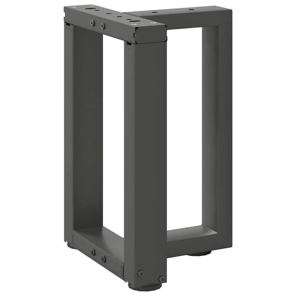 vidaXL Nogi do stolika kawowego w kształcie litery T 2 szt. Antracyt 38x25x(42-43) cm Stal