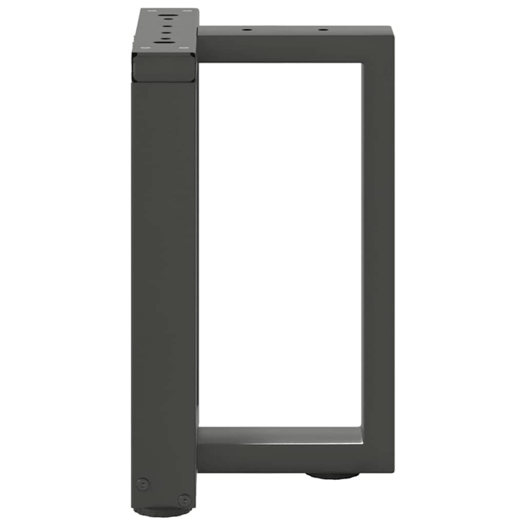 vidaXL Nogi do stolika kawowego w kształcie litery T 2 szt. Antracyt 38x25x(42-43) cm Stal
